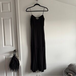 VTG Dolce & Gabbana Silk Cami Dress w/ Sheer Detail in Black